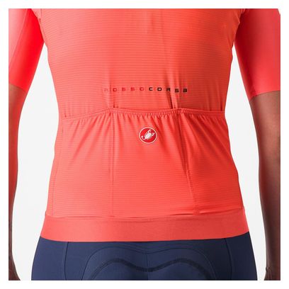 Maglia a manica corta Castelli Aero Pro 7.0 Donna Rosa