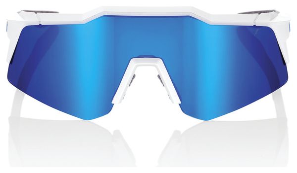 Lunettes 100% Speedcraft XS - Blanc Mat - Verres Miroir Multicouche B