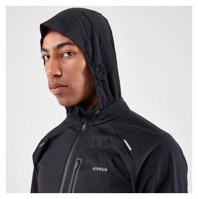 Kiprun Run 900 Warm Regul Hooded Jacket Black