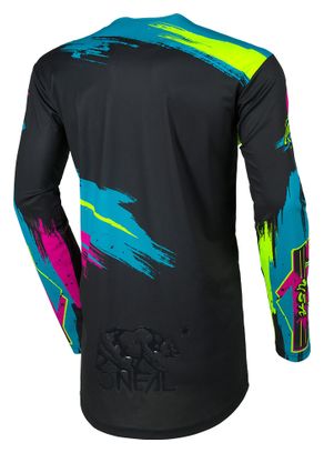 Maglia a maniche lunghe O'Neal Mayhem Reseda nero/giallo fluorescente da uomo