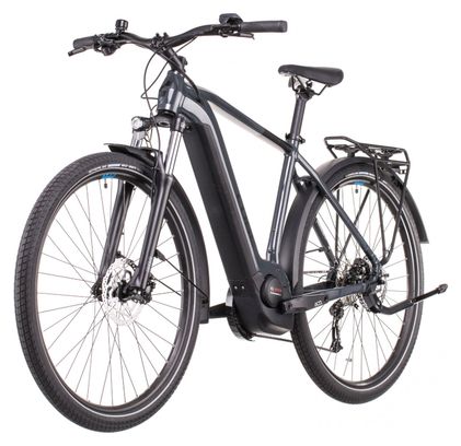 Cube Touring Hybrid One 500 Bicicletta elettrica da città Shimano Alivio 9S 500 Wh 700 mm Grigio Blu 2022