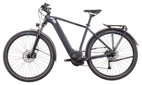Cube Touring Hybrid One 500 Bicicletta elettrica da città Shimano Alivio 9S 500 Wh 700 mm Grigio Blu 2022