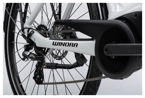 Vélo de Ville Électrique Winora Tria 7 Eco Wave Shimano Altus 7V 400 Wh 700 mm Blanc 2023