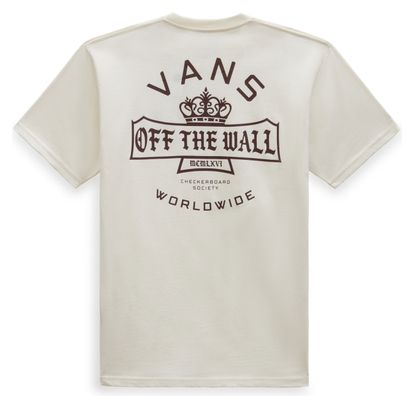 T-shirt manica lunga Vans Checkerboard Society Marshmallow