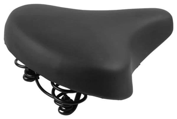 Selle de vélo universelle noire avec suspension - Confortable Unisexe