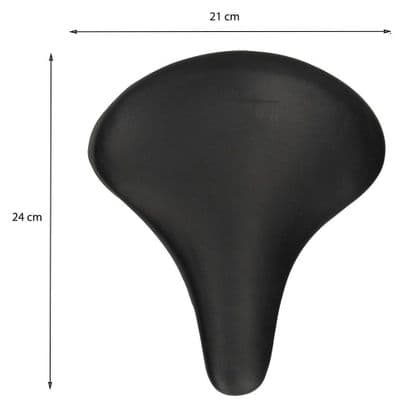 Selle de vélo universelle noire avec suspension - Confortable Unisexe