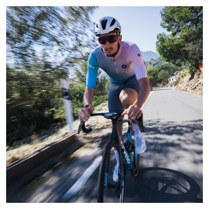 Maillot Manches Courtes LeBram Race Ultralight Rose Bleu