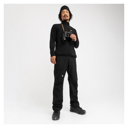 Pull polaire randonnée homme Platte Noir