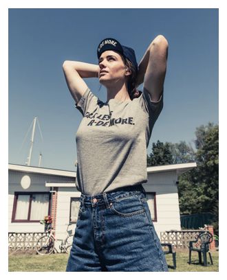 Çois Unisex T-shirt - Talk Less Ride More - Grijs