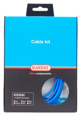 Kit Complet Freinage / Câbles et Gaines / Basic Elvedes Bleu