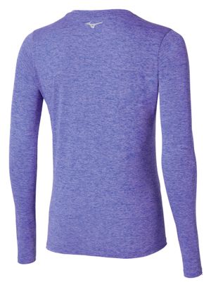 Maglia a maniche lunghe Mizuno Core Impulse blu da donna