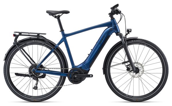 Bicicleta eléctrica de montaña Giant Explore E+ 2D GTS Shimano Alivio 9V 500 Wh Azul marino metalizado