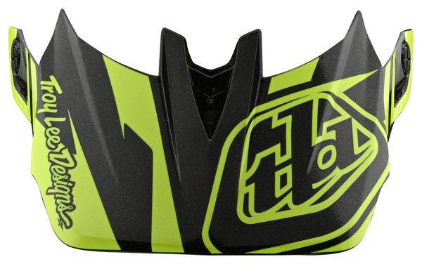 TROY LEE DESIGNS D4 VISOR SLASH BLACK YELLOW