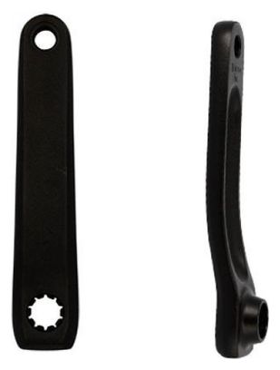 Paire De Manivelles Pour VAE - L170 Strong Magan 3 - Alu Noir - Carré Système Panasonic - Neuf