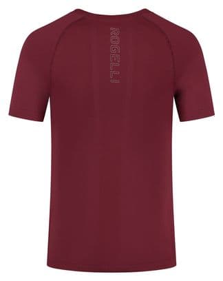 Maillot Manches Courtes Rogelli Essential Rouge Homme