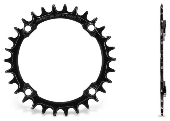 Garbaruk rond plateau met 4 gaten, 104 mm BCD, zwart