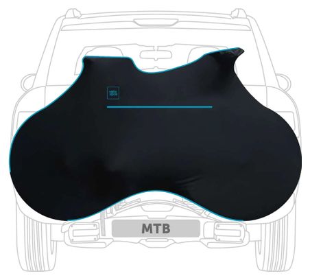 Housse de Protection Velosock Black E pour Vtt Durable + Déperlante Noir/Bleu