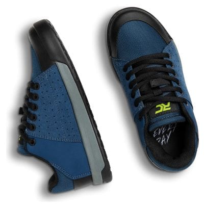 Kinder MTB-Schuhe Ride Concepts Livewire Blau/Gelb