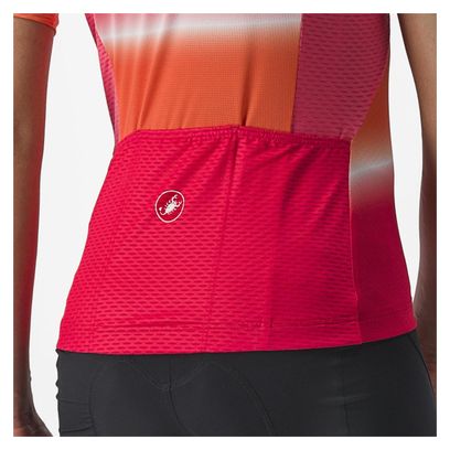 Castelli Dolce Damen Kurzarmtrikot Orange/Pink