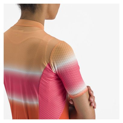 Castelli Dolce Damen Kurzarmtrikot Orange/Pink