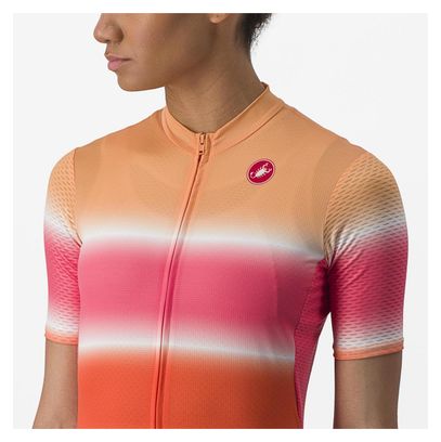 Castelli Dolce Damen Kurzarmtrikot Orange/Pink