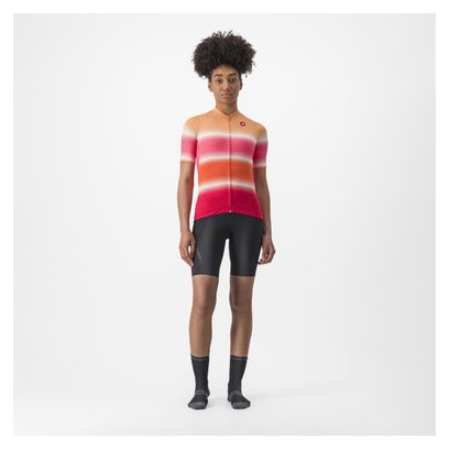Castelli Dolce Damen Kurzarmtrikot Orange/Pink