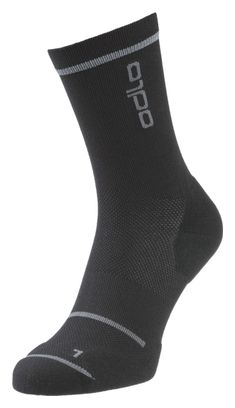 Odlo Micro Crew Ceramicool Reflective Socks Black
