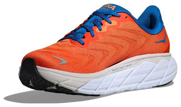 Hoka Arahi 6 Orange Blue Running Shoes