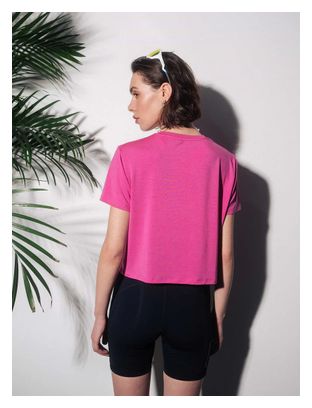 Running Circle Smooth Operator Crop Top Pink