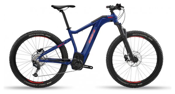 BH Atom-X Pro Shimano SLX 12v Blue / Red Electric Semi-Rigid Mountain Bike 2020