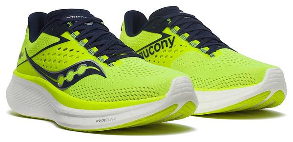 Saucony Running Ride 17 Geel/Blauw herenschoenen