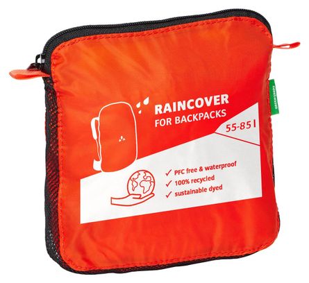 Housse de Pluie Vaude pour Sac à Dos de 55-80L Orange