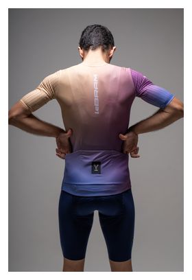 Maillot Manches Courtes LeBram Race Ultralight Jaune Violet