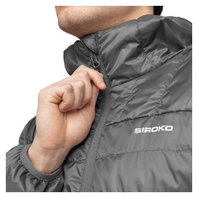 Veste randonnée isolante ultralégère femme Homme Terrain Gris