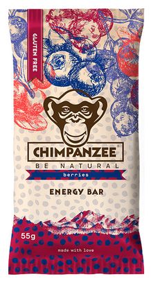 CHIMPANZEE Energy Bar 100% Natural Berries 55g