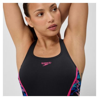 Maillot de bain 1 Pièce Speedo Femme Hyperboom Splice Muscleback Noir/Rose
