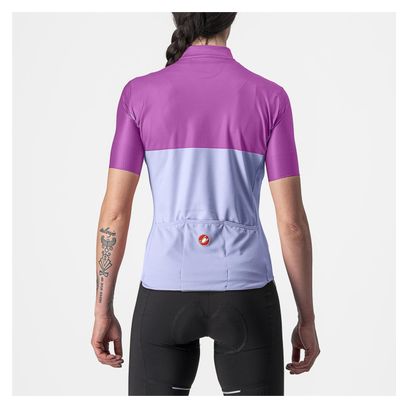 Castelli Velocissima Korte Mouw Trui Roze/Paars