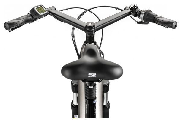 VTC Électrique Moustache Samedi 28.3 Open Shimano Nexus 5V 500 Wh 700 mm Gris Titanium 2020