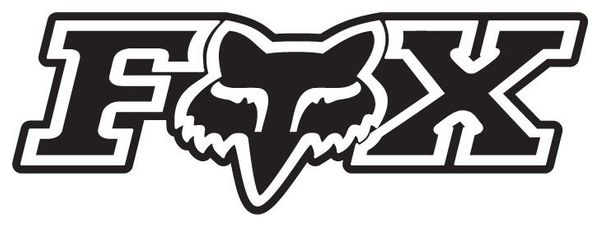 Fox Racing Shox Logo Fox Decals 17.5cm Black