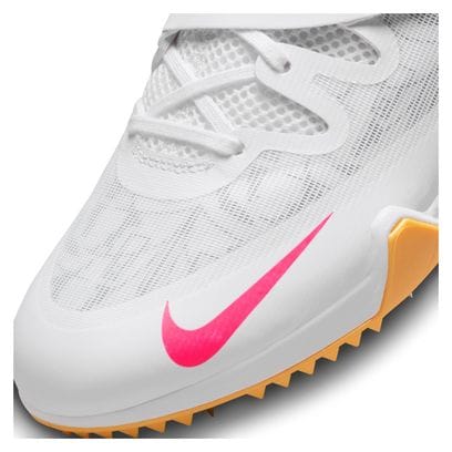 Chaussures d'Athlétisme Unisexe Nike Pole Vault Elite Blanc Rose Orange