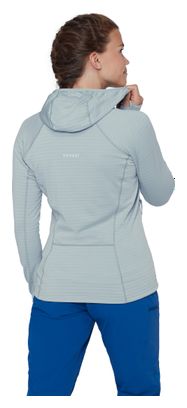 Forro polar Mammut Taiss Hooded azul claro para mujer