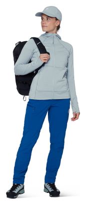 Forro polar Mammut Taiss Hooded azul claro para mujer