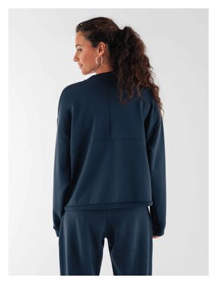 Circle Get Lucky Navy Blue Crop Sweat