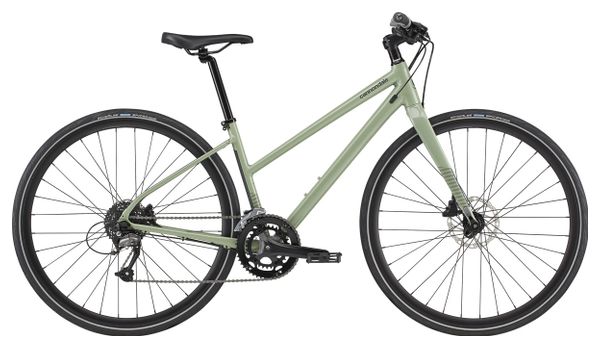 Vélo de Ville Fitness Femme Cannondale Quick Women's 3 Remixte Shimano Acera/Altus 9V 700 mm Vert Agave