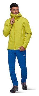 Giacca impermeabile Mammut Crater IV Hooded gialla da uomo