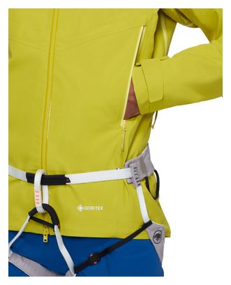 Giacca impermeabile Mammut Crater IV Hooded gialla da uomo