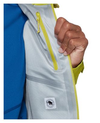 Giacca impermeabile Mammut Crater IV Hooded gialla da uomo