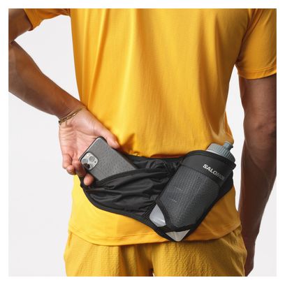 Salomon Active Belt 3D Hydration Belt - Black + Water Bottle 