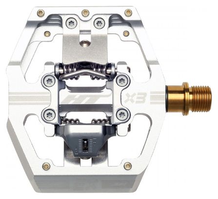 HT Components X3T Silver Automatic Pedals