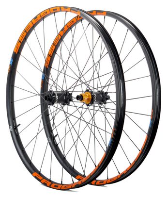 Paire de roues Progress MTX Nitro 29" Orange | Boost 15x110/12x148 mm | 6 Trous | Shimano HG